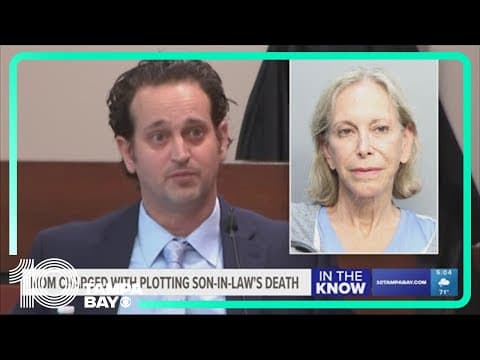 Matriarch is charged with arranging her ex-son-in-law's death, 1 week after son convicted of murder