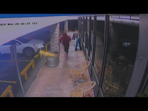 Video shows moments when law enforcement were chasing serial robbery suspect