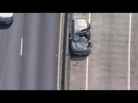HPD: 3 injured in head-on collision between SUV, METRO bus in North Freeway HOV lane