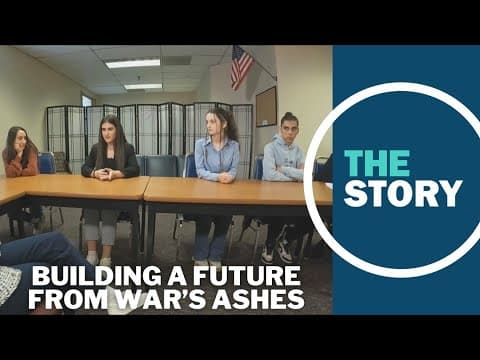 Far from their homes in war-torn Ukraine, trade school students learn the tools to build a new one