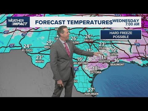 Houston may get snow as artic front dips into U.S.