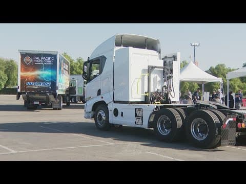 Net zero carbon emissions event in the South Bay showcases new technology for trucks
