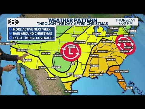 DFW Weather: Temperatures begin to cool down ahead of Christmas