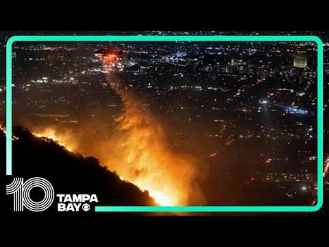 AERIALS: Wildfires continue to burn, devastating Southern California