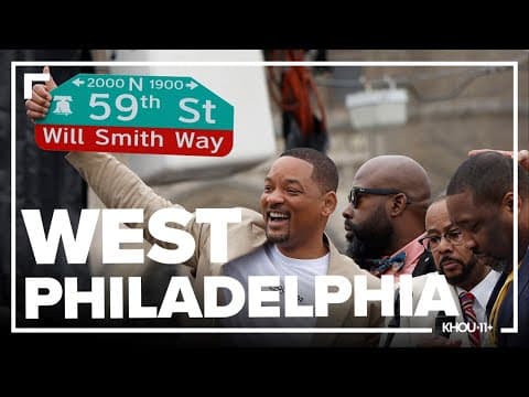 Will Smith gets a street named in the Philadelphia neighborhood where he was born and raised