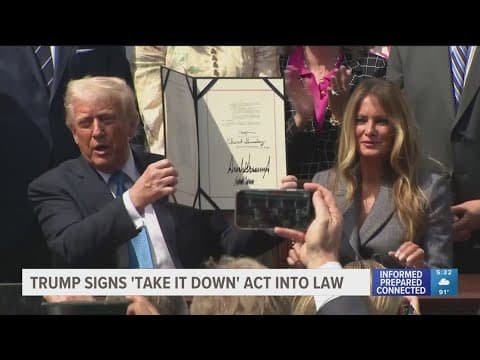 President Trump signs 'Take It Down Act' as Melania Trump leads advocacy effort