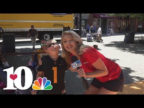 Former Mini Meteorologist Lucas gives us the weather in Market Square