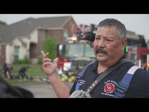 Family cat being treated after lightning strike sparks house fire in Glenn Heights