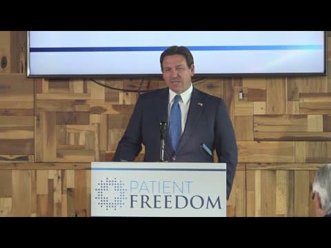 Gov. DeSantis holds press conference in Tampa to push new healthcare initiative