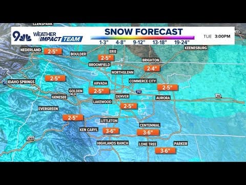 Denver weather: Snow gets going late Monday night