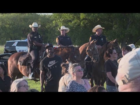 Hundreds gather in remembrance of officer hit and killed while working crash