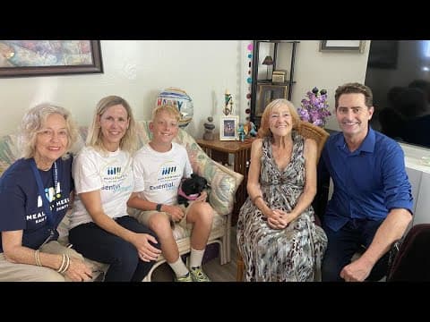 Three generations deliver Meals on Wheels for National Grandparents' Day