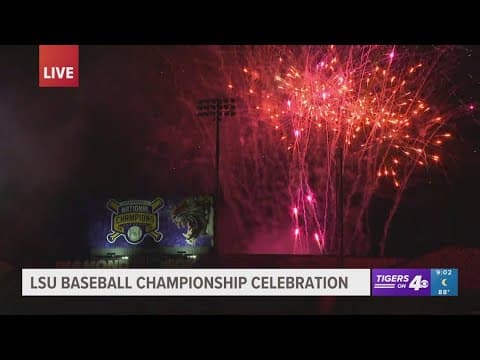 Fireworks show closes out LSU celebration