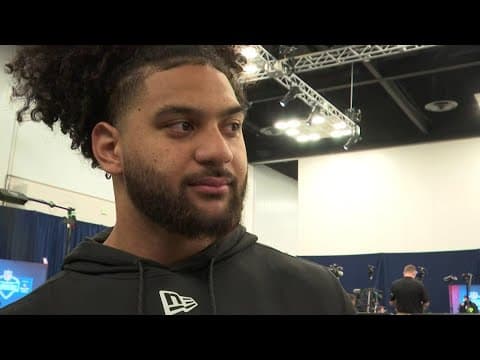 'This is a blessing': Former Ohio State DE JT Tuimoloau talks about NFL combine
