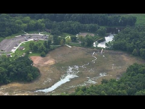 Malfunctioning valve drains popular recreational lake at William O'Brien State Park