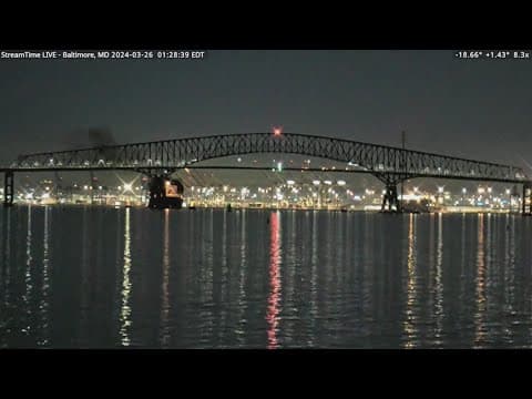 Mayday calls from bridge collapse