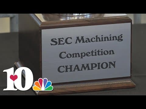 Students from SEC colleges compete at first-ever machining competition, crafting SEC logo
