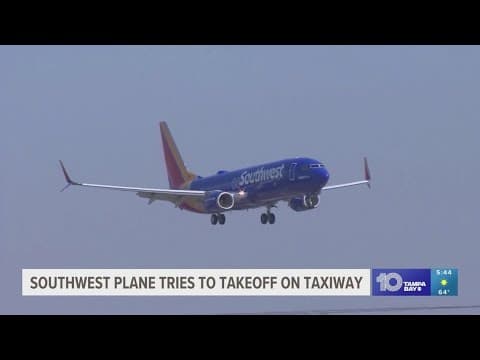 Southwest flight under investigation after it tried to take off on a taxiway in Orlando
