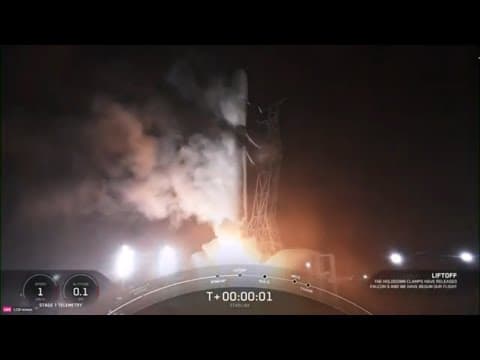 SpaceX rocket brings new Starlink satellites to orbit