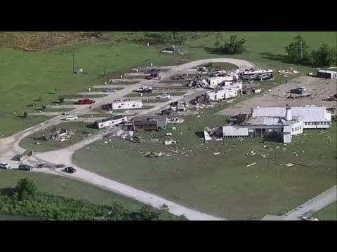Tornado destroys RVs at Lake Ray Roberts