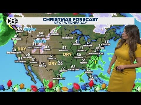 DFW Weather: Warmer than normal temperatures are expected on Christmas Day