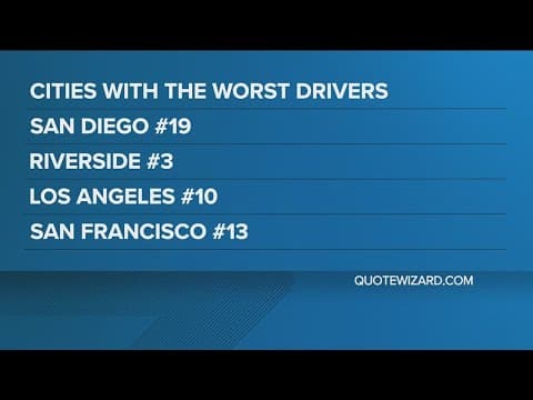 California drivers are among the worst in the nation
