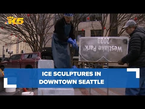 Valentine's Day ice sculptures in downtown Seattle will be 'grammable'
