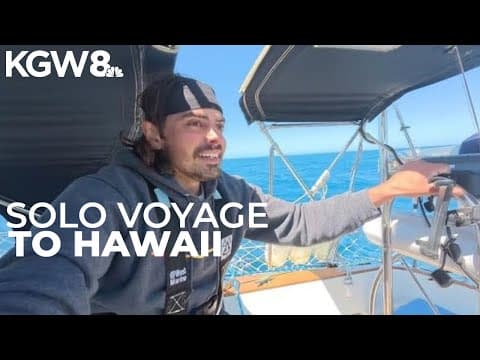 Oregon man goes viral on 2,400-mile sailing voyage to Hawaii, along with his cat