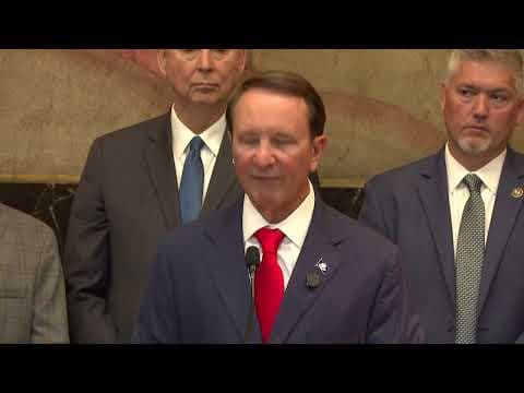 Gov. Jeff Landry discusses Insurance Reform Plan to lower insurance costs in Louisiana