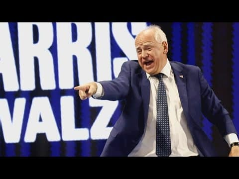 VP candidate Tim Walz to speak at DNC Wednesday night