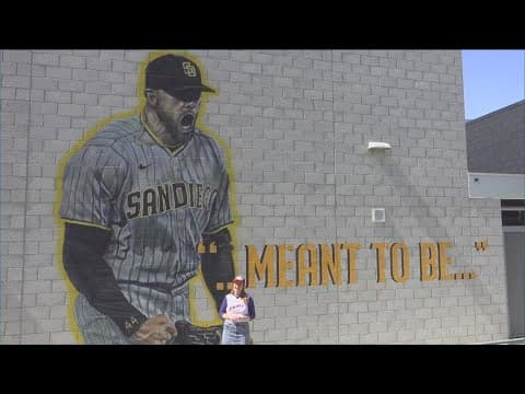 Here's a look at the Padres murals, popping up all across San Diego County