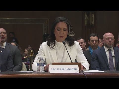 Senate confirms Gabbard as Trump's director of national intelligence after Republicans fall in line