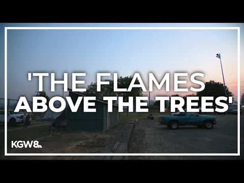 Lee Falls wildfire evacuees set up camp in Gaston