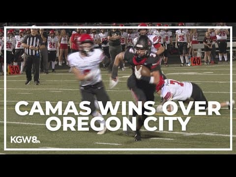 Camas wins big over Oregon City in Oregon vs. Washington matchup | Friday Night Football