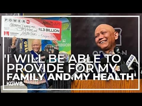 Oregon Powerball winner to use $1.3B jackpot on cancer treatment