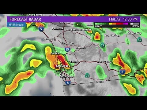 San Diego prepares for rain, stormy weather expected to hit Thursday night