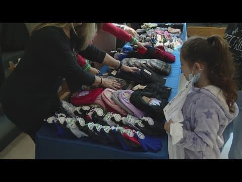 Shoe giveaway for IPS students
