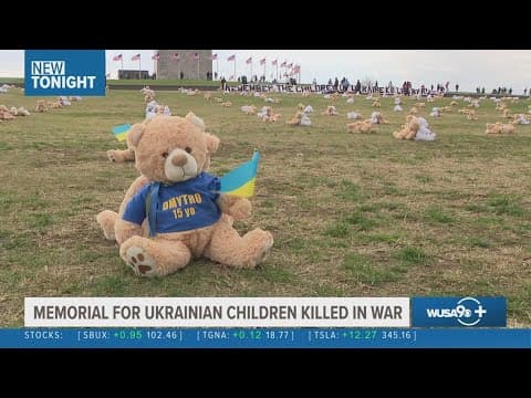 Powerful display honors Ukrainian children killed in war