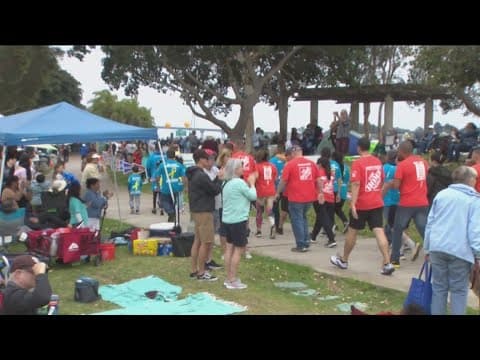 San Diegans gather at Embarcadero in Downtown to raise money for Rady Children's Hospital