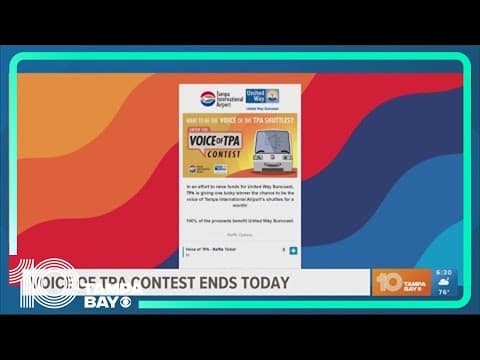 Voice of TPA contest ends May 31