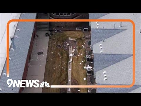Drone footage shows impact of explosion at Denver retirement community