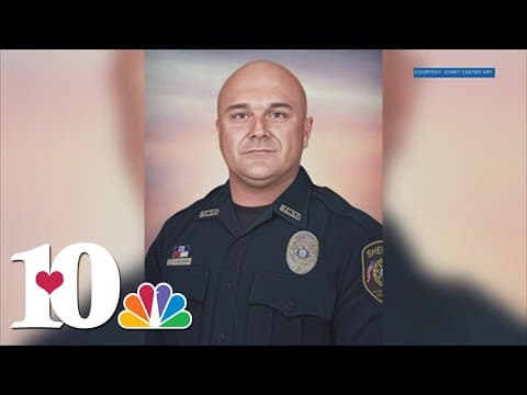 Man paints portrait of Deputy McCowan