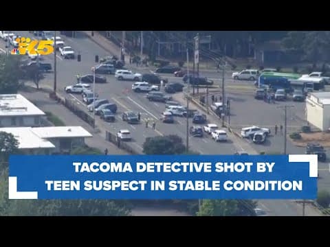 Tacoma police detective shot by teen suspect is in stable condition