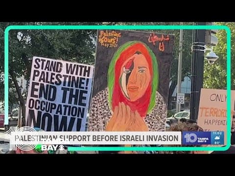 Hundreds rally in downtown Tampa, fighting for Palestinian Freedom