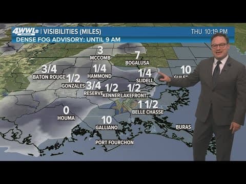 Weather: dense fog, more rainstorms Friday, and dry next week