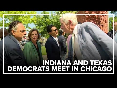 FULL PRESSER: Indiana Democrats meet with Texas Democrats in Chicago