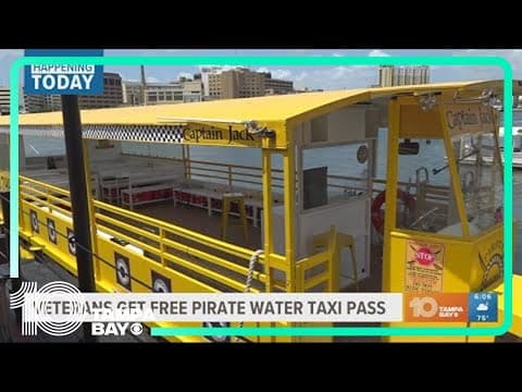 Veterans can ride Tampa's Pirate Water Taxi for free this weekend