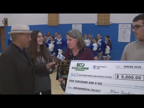 "Plants cost money" | Maryland middle school wins $5,000 for eco-friendly courtyard