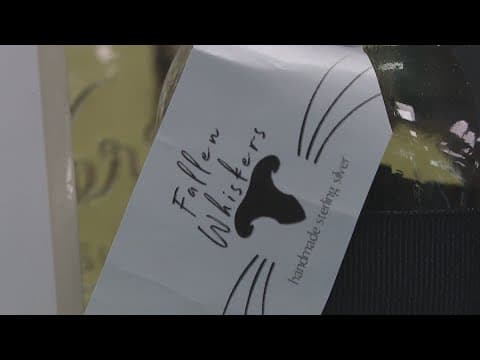 Rhode Island jeweler makes keepsakes from cat whiskers, fur ashes