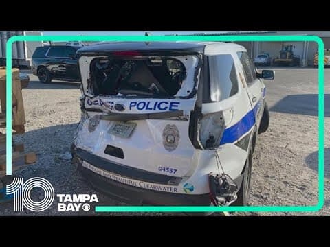 Drunk driver hits police cruiser, injuring officer in Clearwater